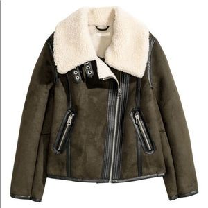 Faux Shearling Moto jacket
